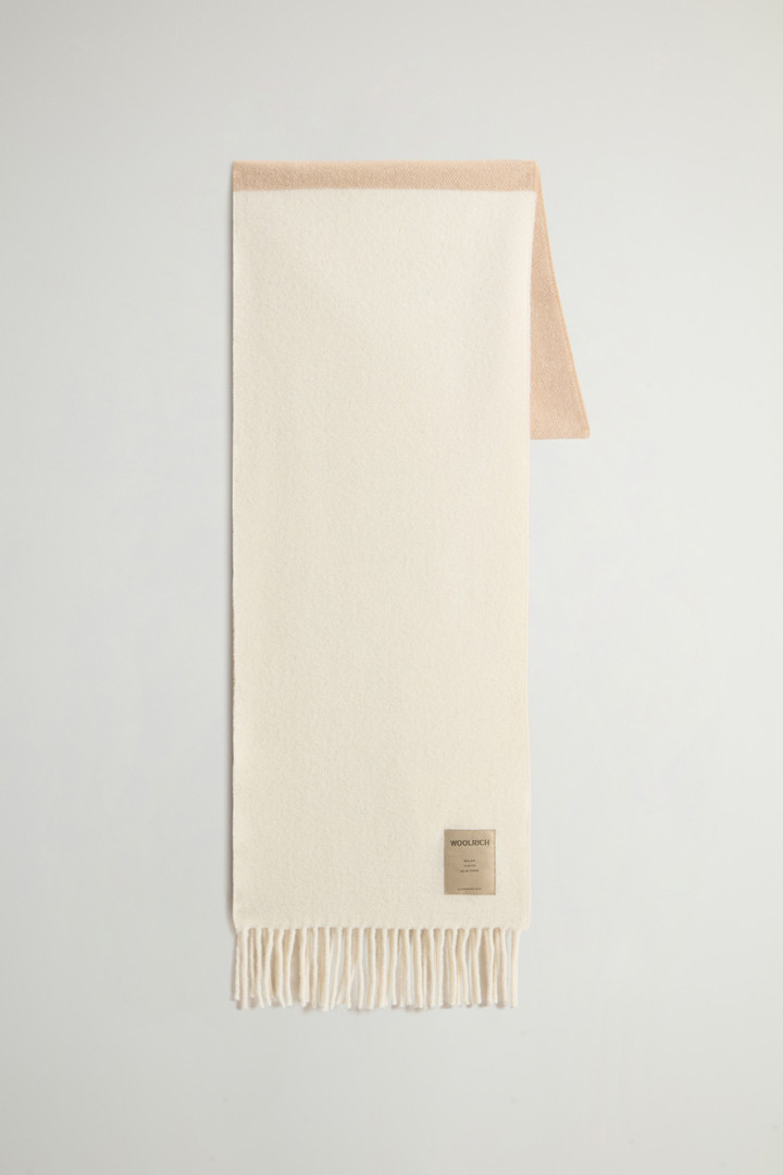 Schal aus reiner Wolle mit Fransen Beige photo 1 | Woolrich
