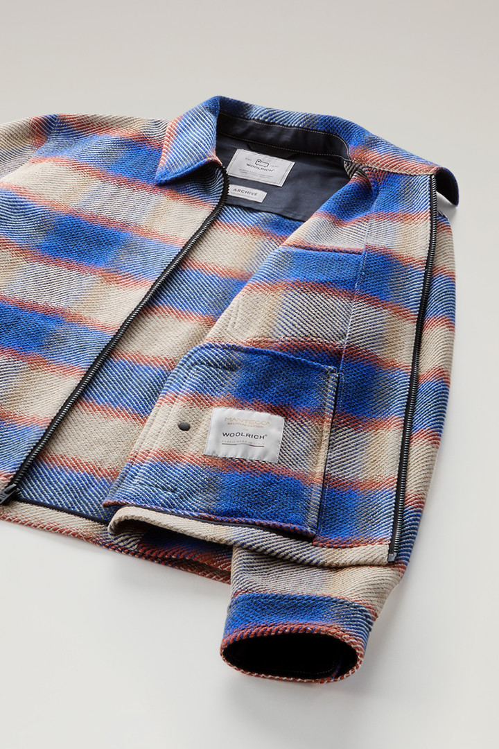Shirt Jacket in Manteco Recycled Cotton Blend Blue photo 10 | Woolrich