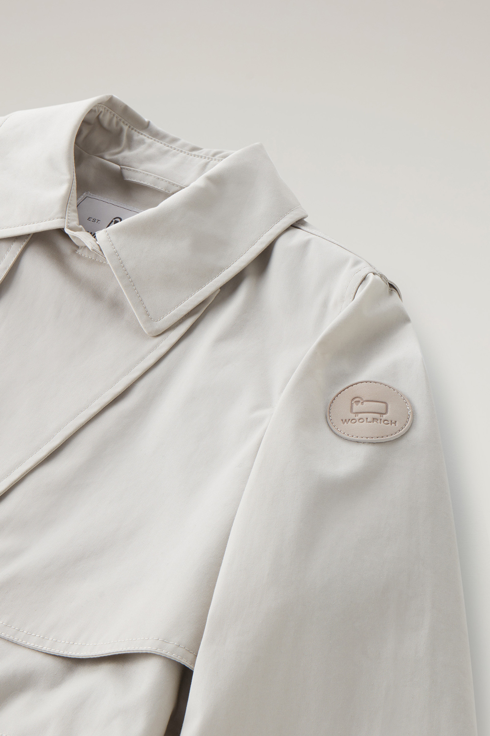 Trenchcoat Havice aus reiner Baumwolle weiß photo 7 | Woolrich
