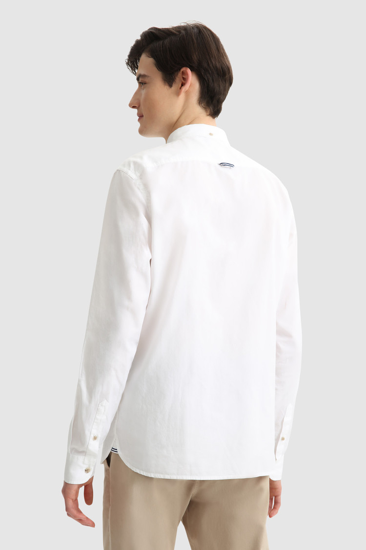 Camicia Oxford in cotone leggero tinto in capo