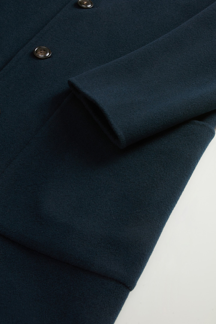 Coat in Pure Virgin Wool Blue photo 7 | Woolrich