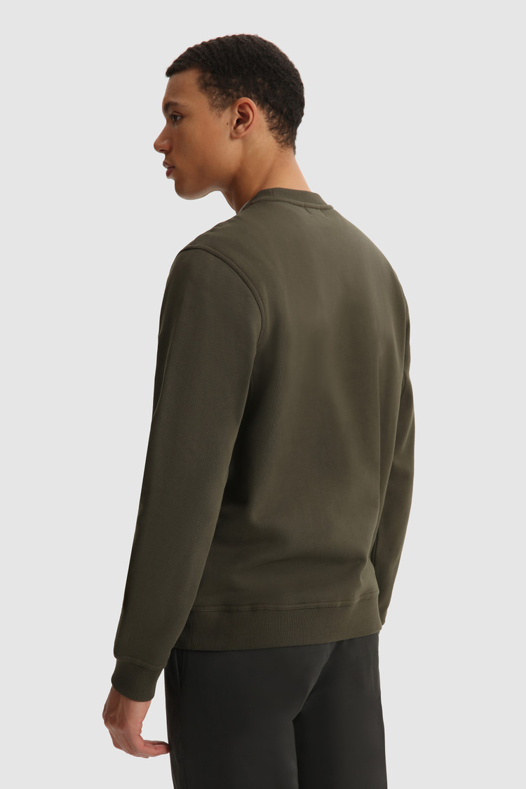 Jersey Luxe con cuello redondo y logotipo en relieve
