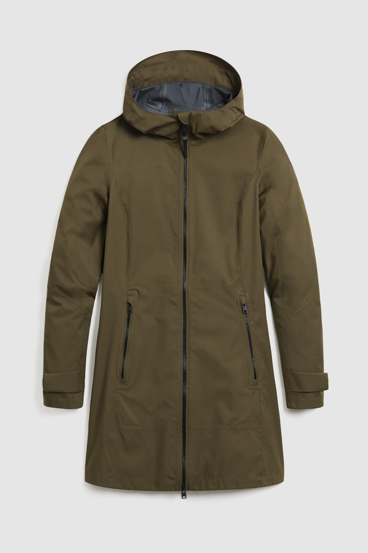 Leavitt Ultralight Waterproof Parka Green photo 4 | Woolrich