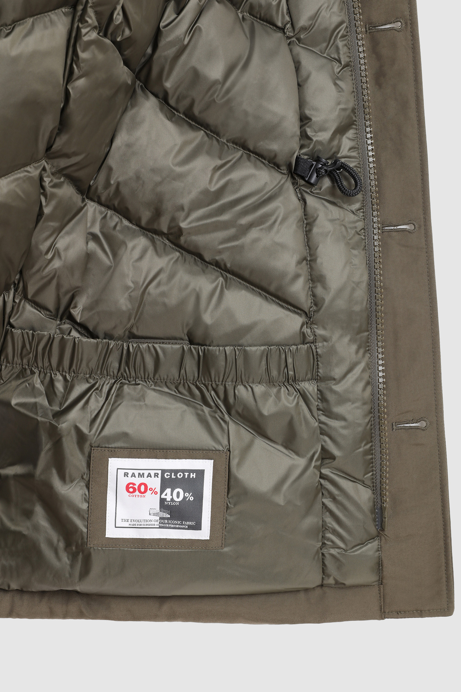Boys' Arctic Parka in Ramar Cloth Green photo 5 | Woolrich