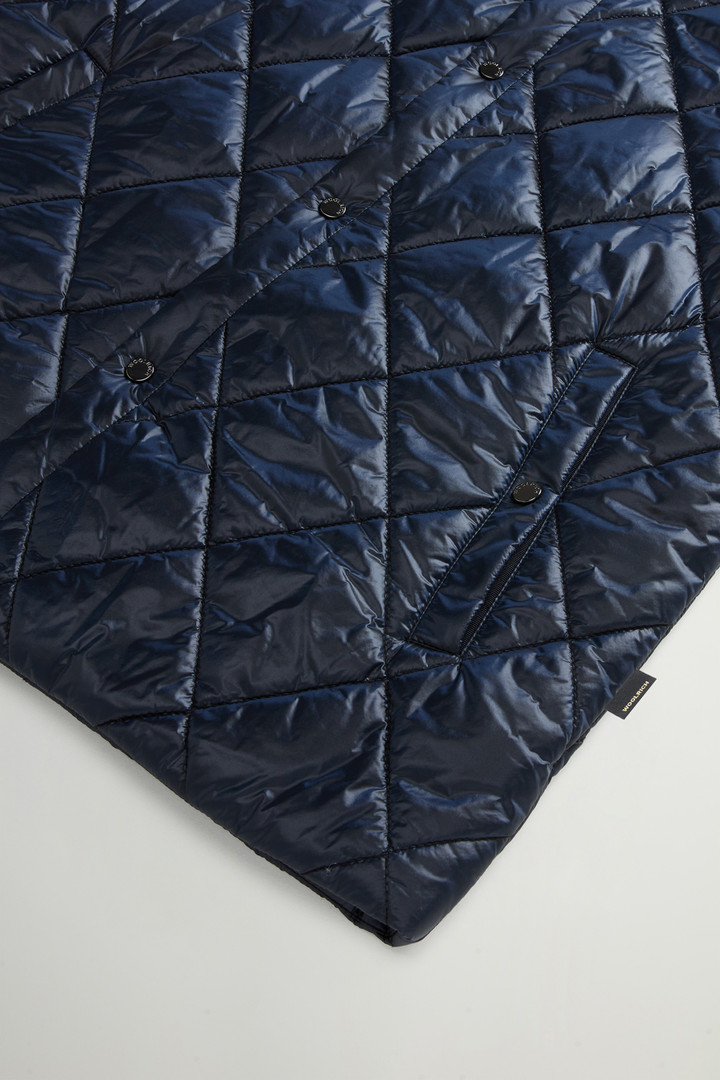 Yarn-Dyed Quilted Nylon Vest Blue photo 7 | Woolrich