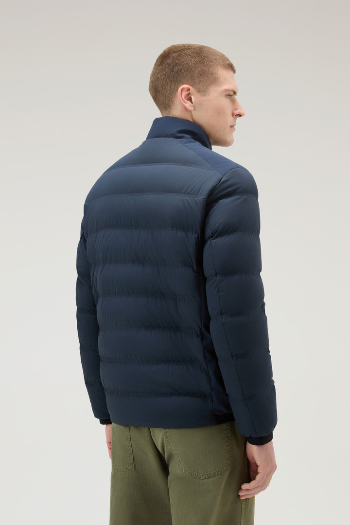 Men's Bering Down Jacket in Stretch Nylon blue | Woolrich US