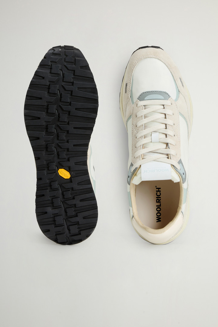 Retro Sneakers in Nylon with Leather and Suede Details White photo 4 | Woolrich