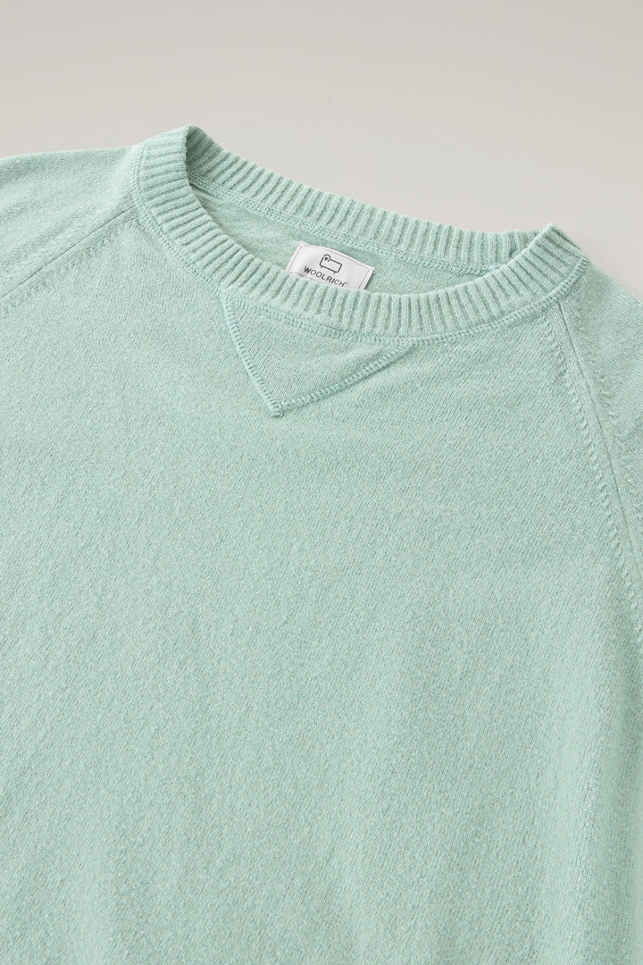 Crewneck Sweater in Wool Blend Green photo 2 | Woolrich