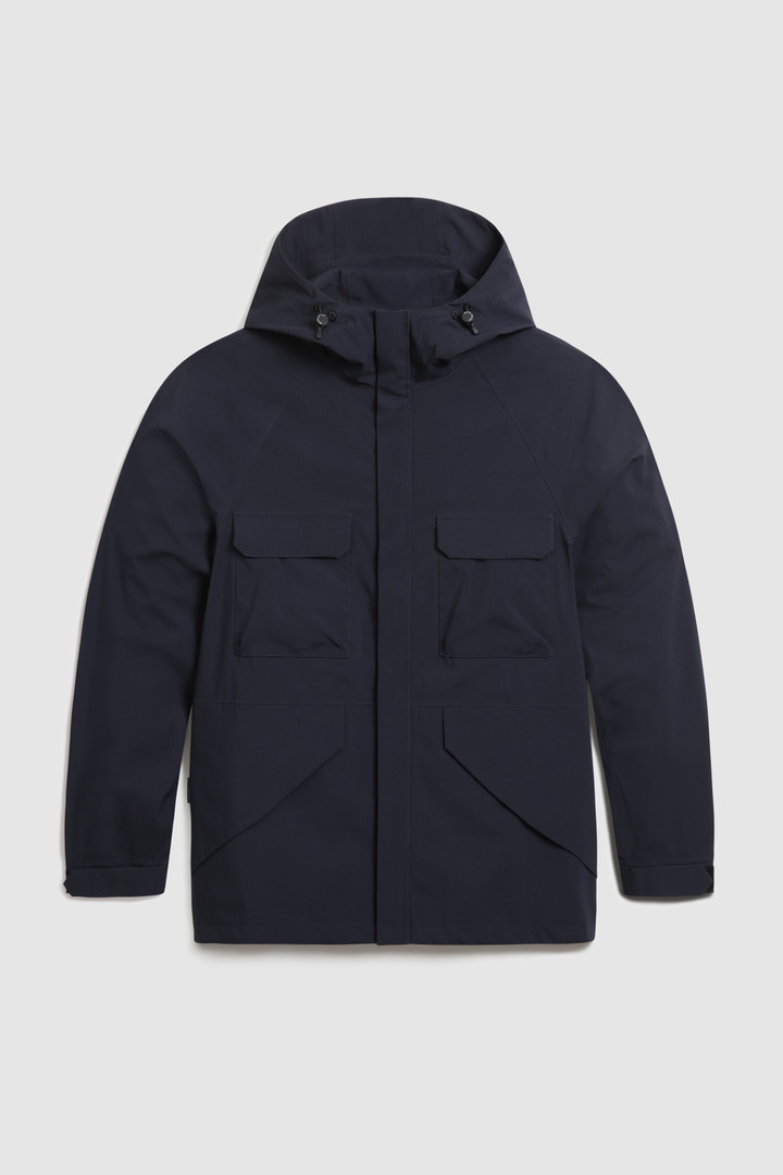 Zweilagige, wasserdichte, ultraleichte Jacke Mountain Blau photo 4 | Woolrich