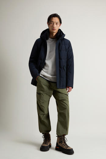 Veste Blizzard Field en Ramar Cloth Bleu | Woolrich