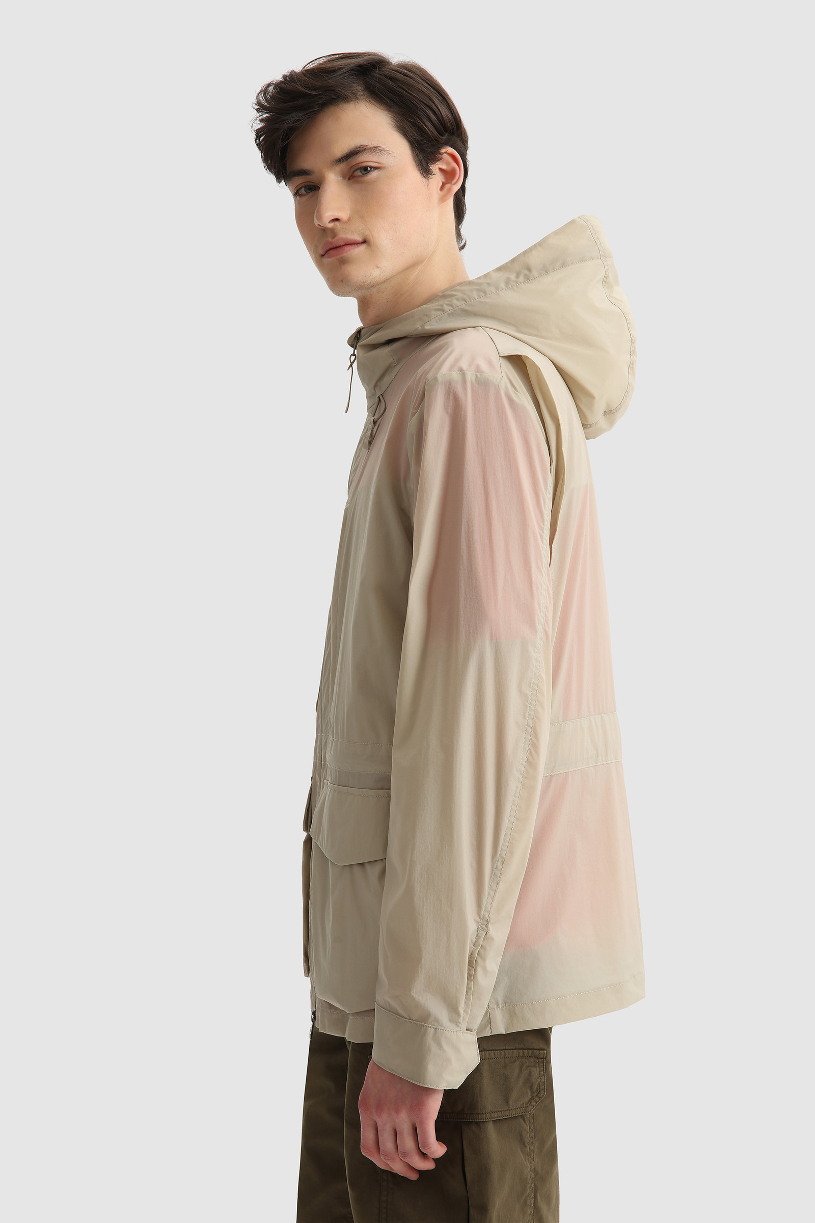 Ultralight Mountain Ripstop Windbreaker Brown photo 3 | Woolrich