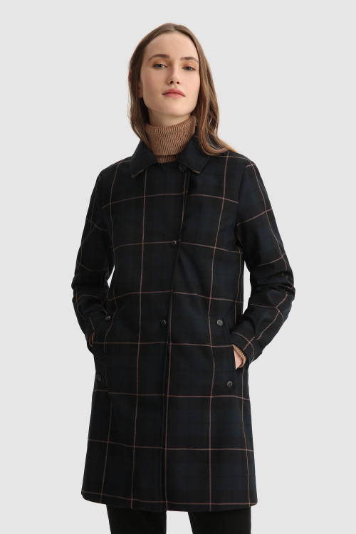 2-in-1-Mantel Meade mit Buffalo Karomuster Blau | Woolrich