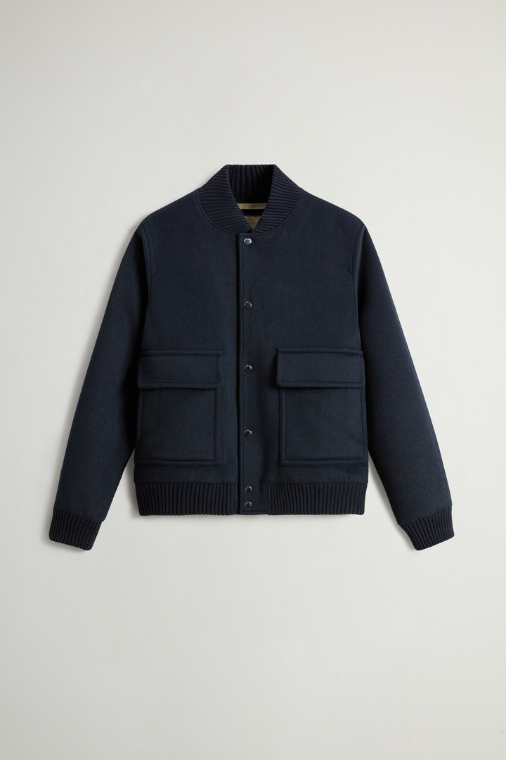 TWILL WOOL MILES BOMBER Blauw photo 5 | Woolrich