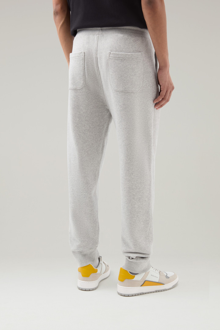 Sweatpants in Brushed Cotton Fleece Gray photo 3 | Woolrich