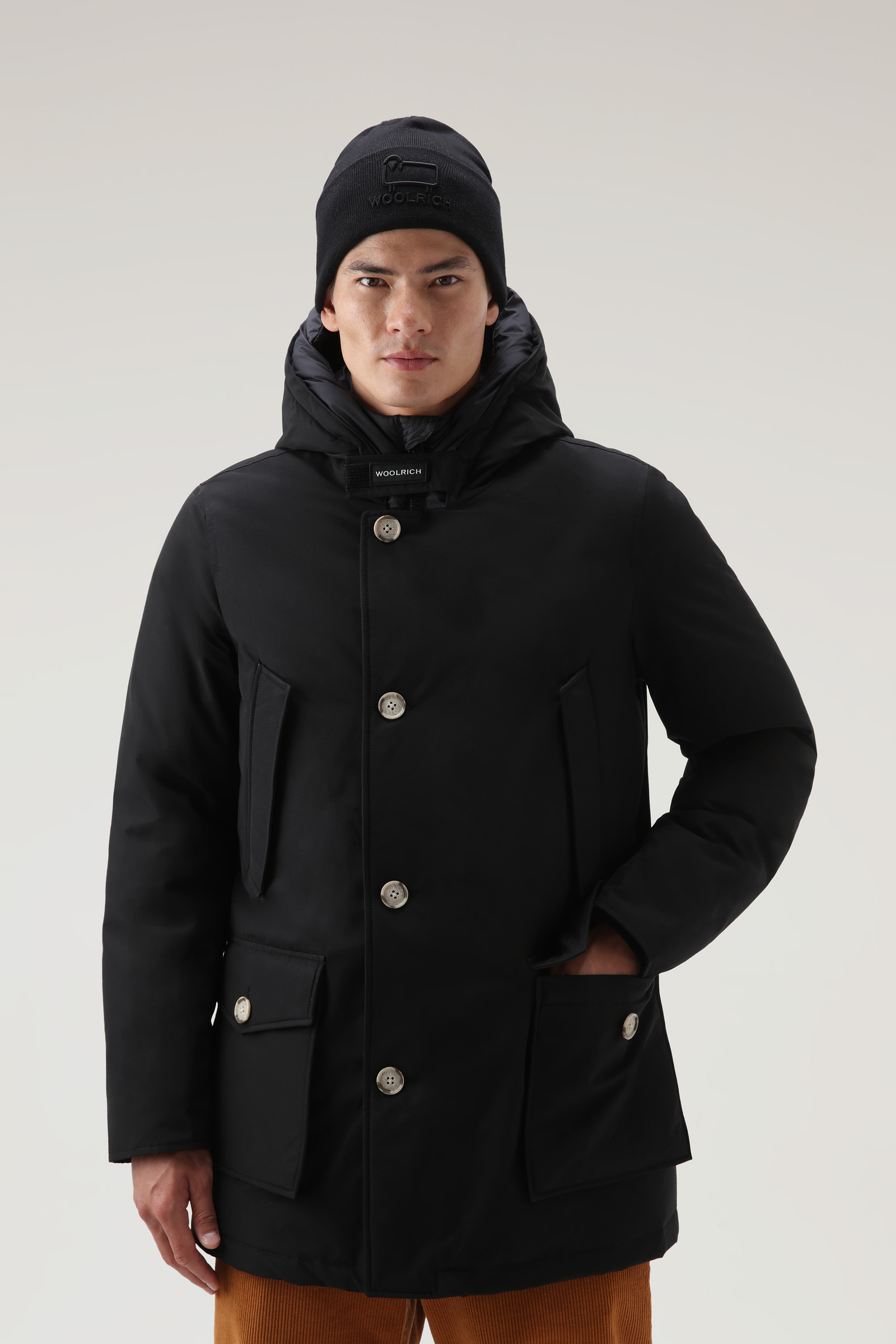 Baron steek Vuiligheid Men's Arctic Parka in Ramar Cloth Black | Woolrich IE