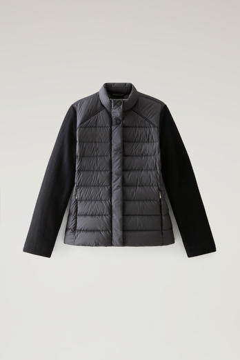 Lightweight Hybrid Ellis Down Jacket in Microfiber Black | Woolrich