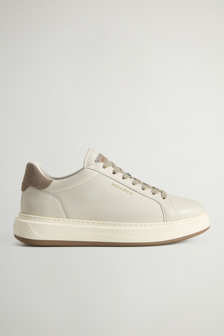 Arrow Sneakers in Tumbled Leather White photo 1 | Woolrich