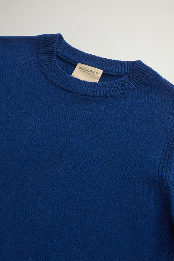 Pure Cashmere Sweater with Boat Neck Blue photo 6 | Woolrich