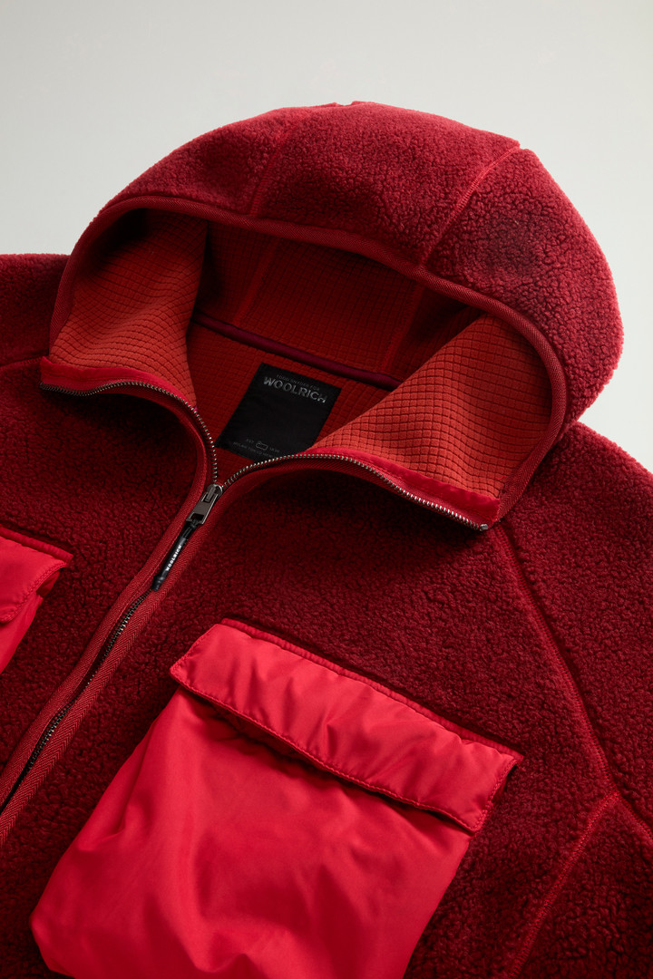 Hybrid Full-Zipper Hoodie Red photo 6 | Woolrich