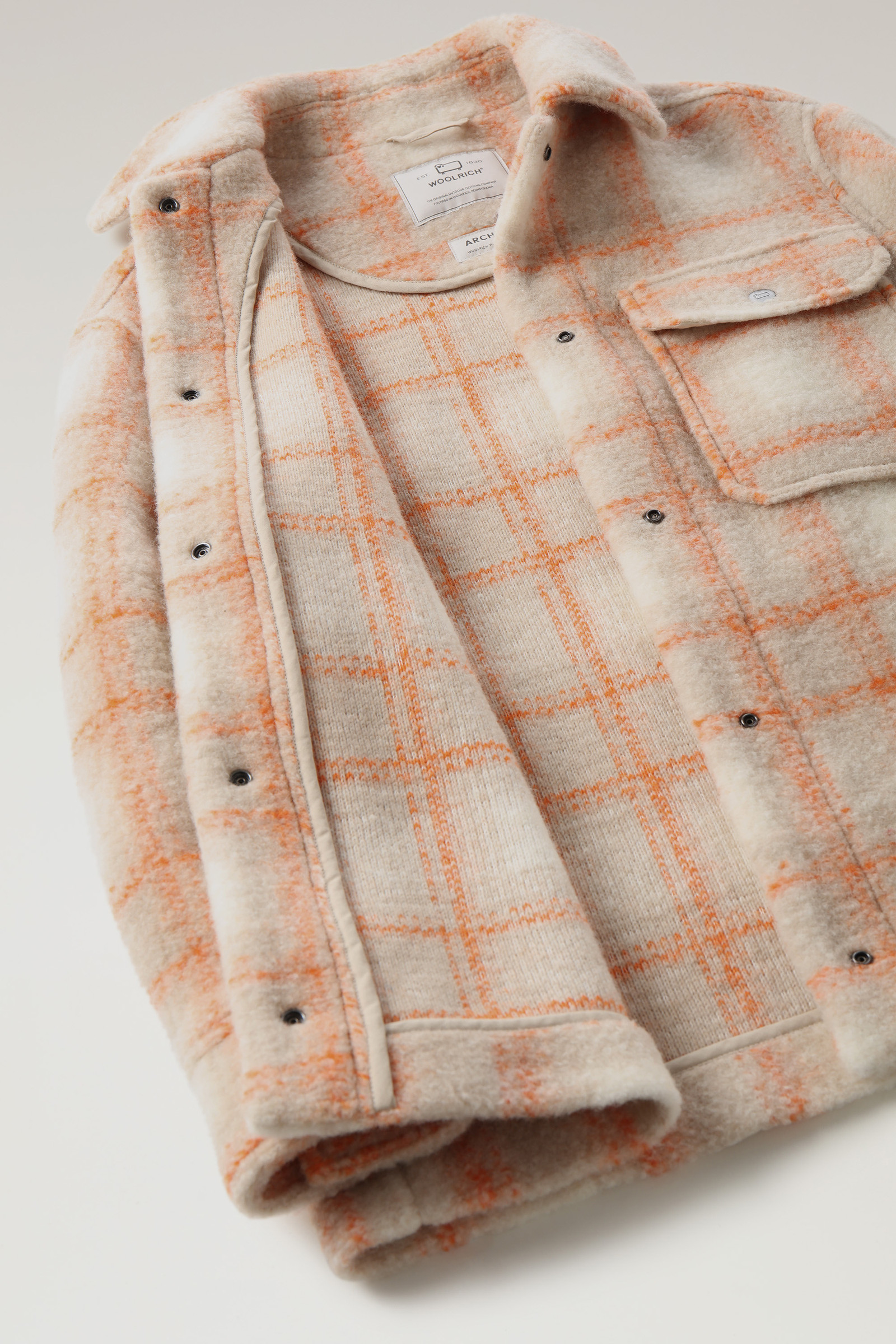 Gentry Wool Blend Overshirt Yellow photo 9 | Woolrich