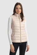 Abbie Quilted Vest in Glossy Nylon