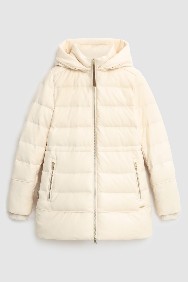 Luxury Parka in Italian virgin wool and silk