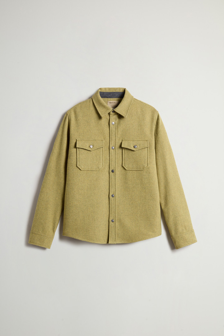 Alaskan Overshirt in Wool Blend Khaki photo 5 | Woolrich