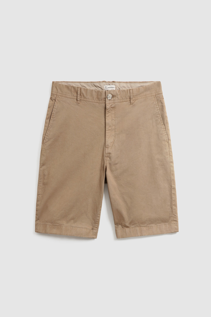 Garment-Dyed Chino Shorts Beige photo 4 | Woolrich