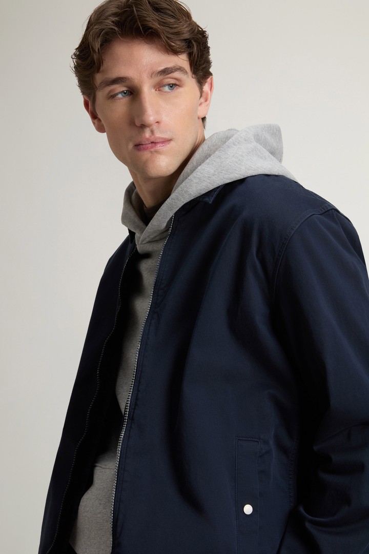 COTTON TWILL TIMBER OVERSHIRT GD Blau photo 4 | Woolrich