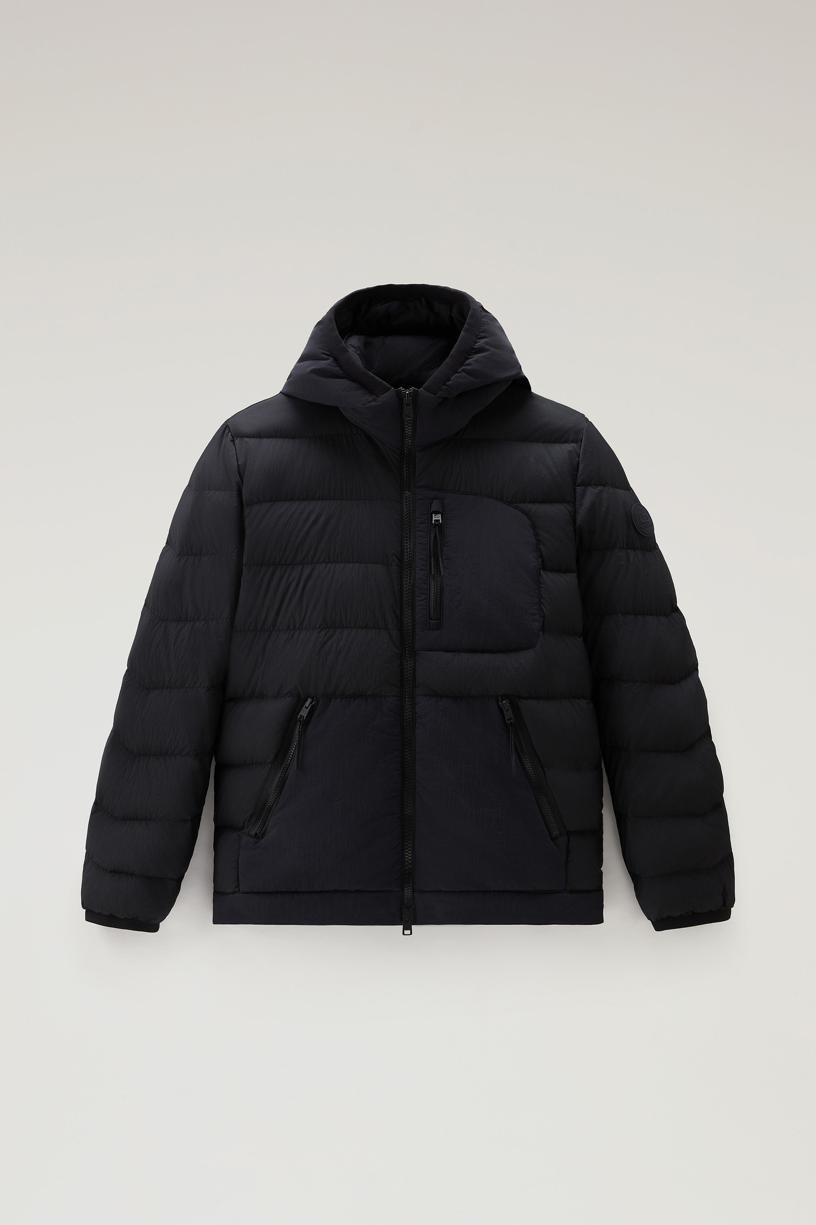 Men's Lobster Down Jacket in Crinkle Nylon Black