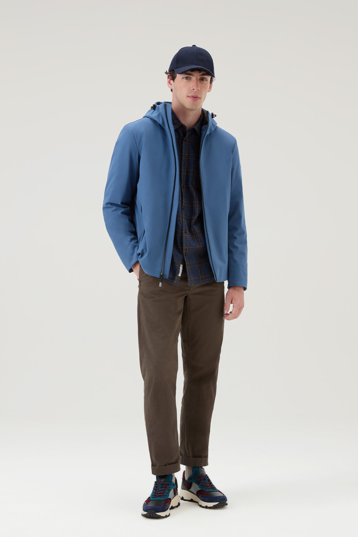 Giacca Pacific in Tech Softshell Blu photo 2 | Woolrich