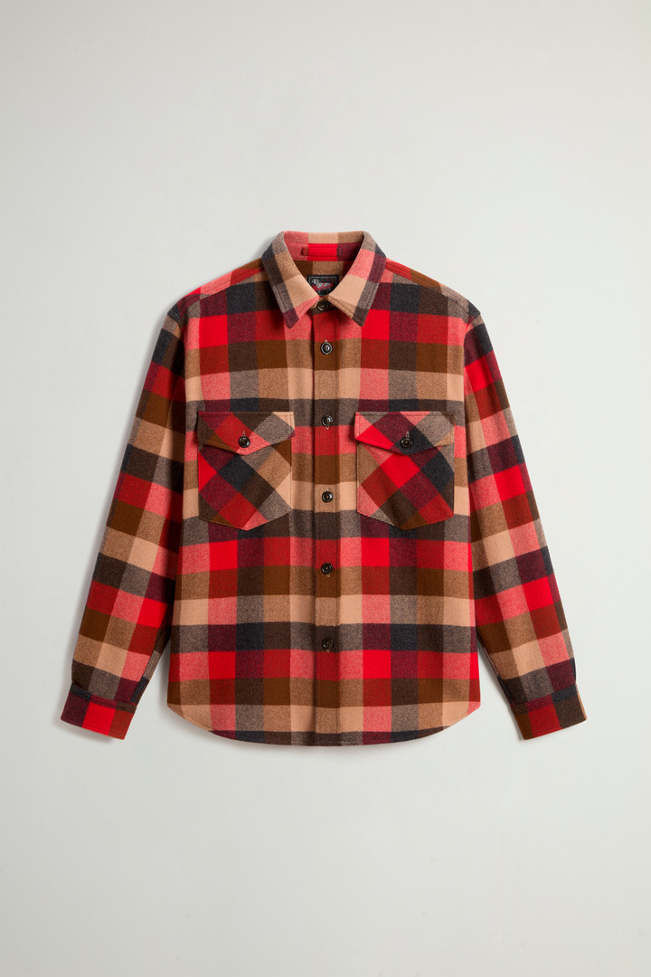 Checked Overshirt in Pure Cashmere by Todd Snyder Multicolor photo 5 | Woolrich