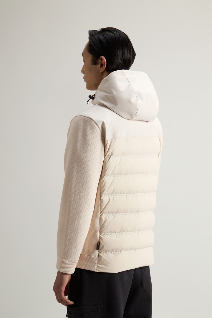 Bering Hybrid Jacket in Stretch Nylon with Matte Finish White photo 3 | Woolrich