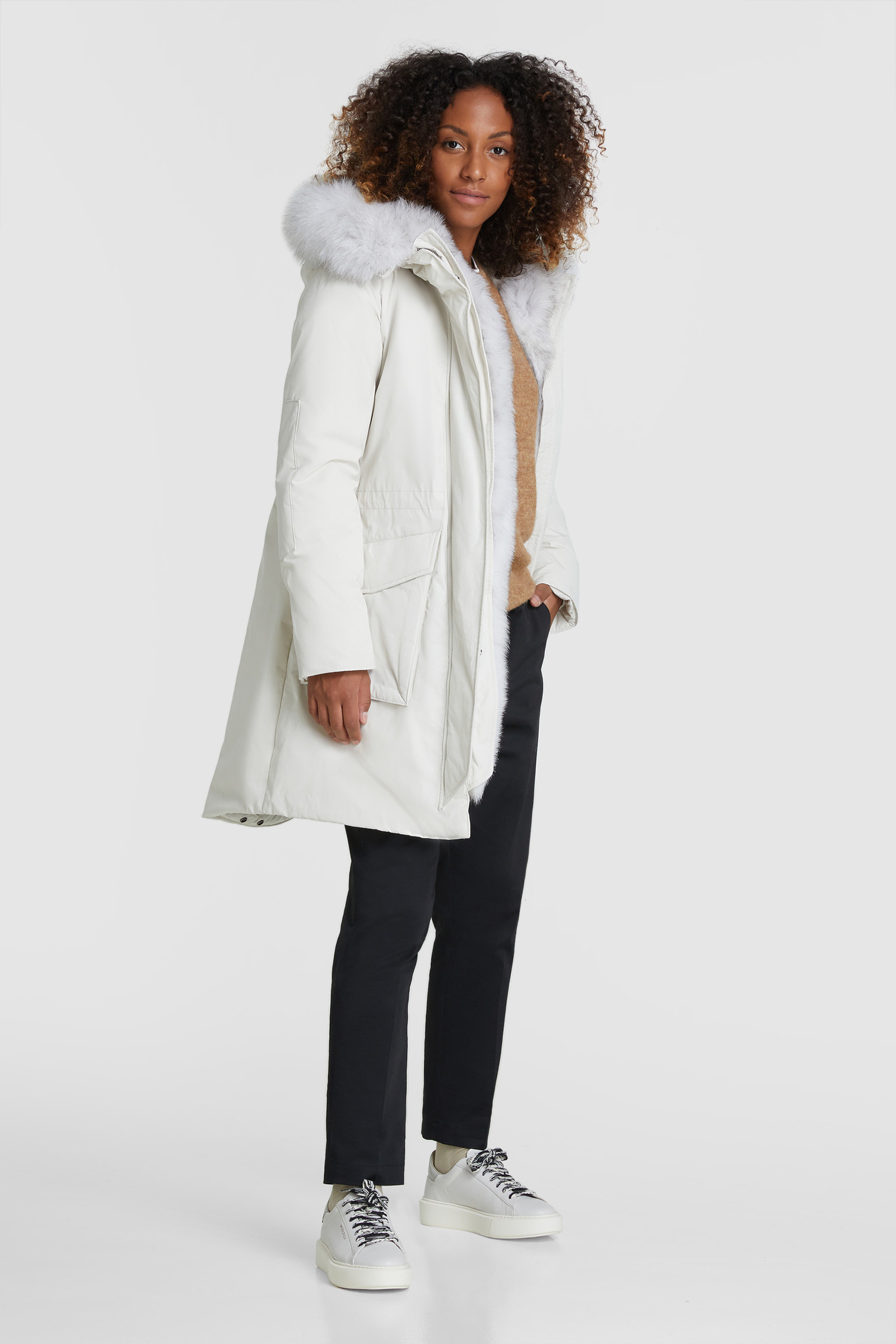 Military Parka pelliccia volpe