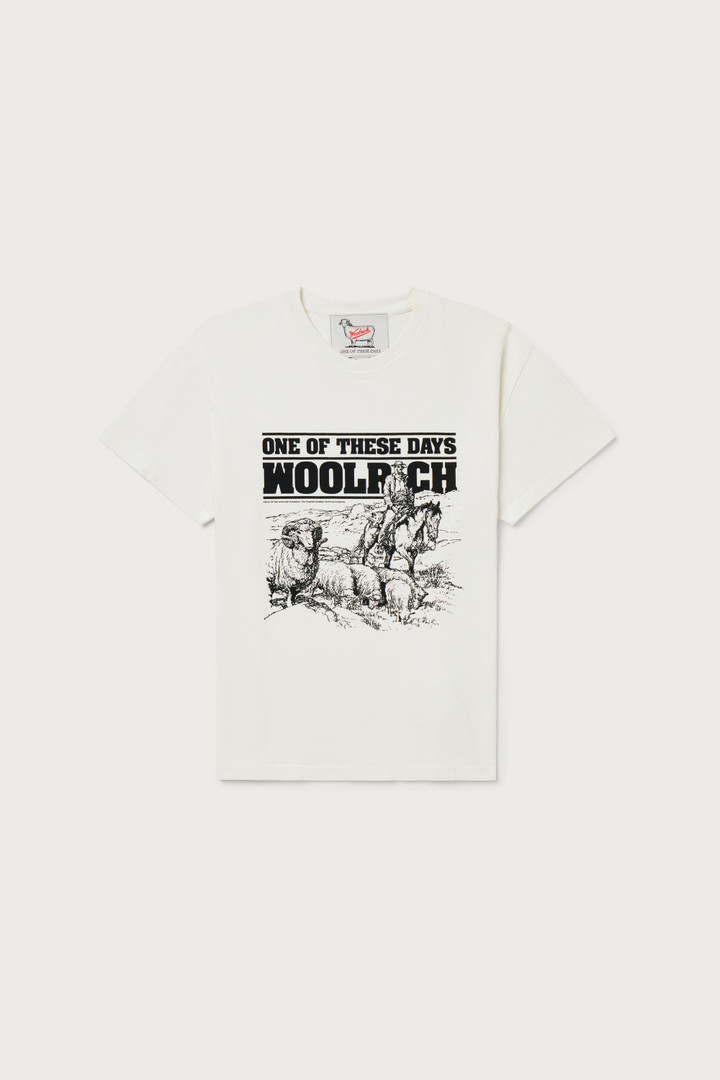 T-shirt in Pure Cotton - One Of These Days / Woolrich White photo 5 | Woolrich