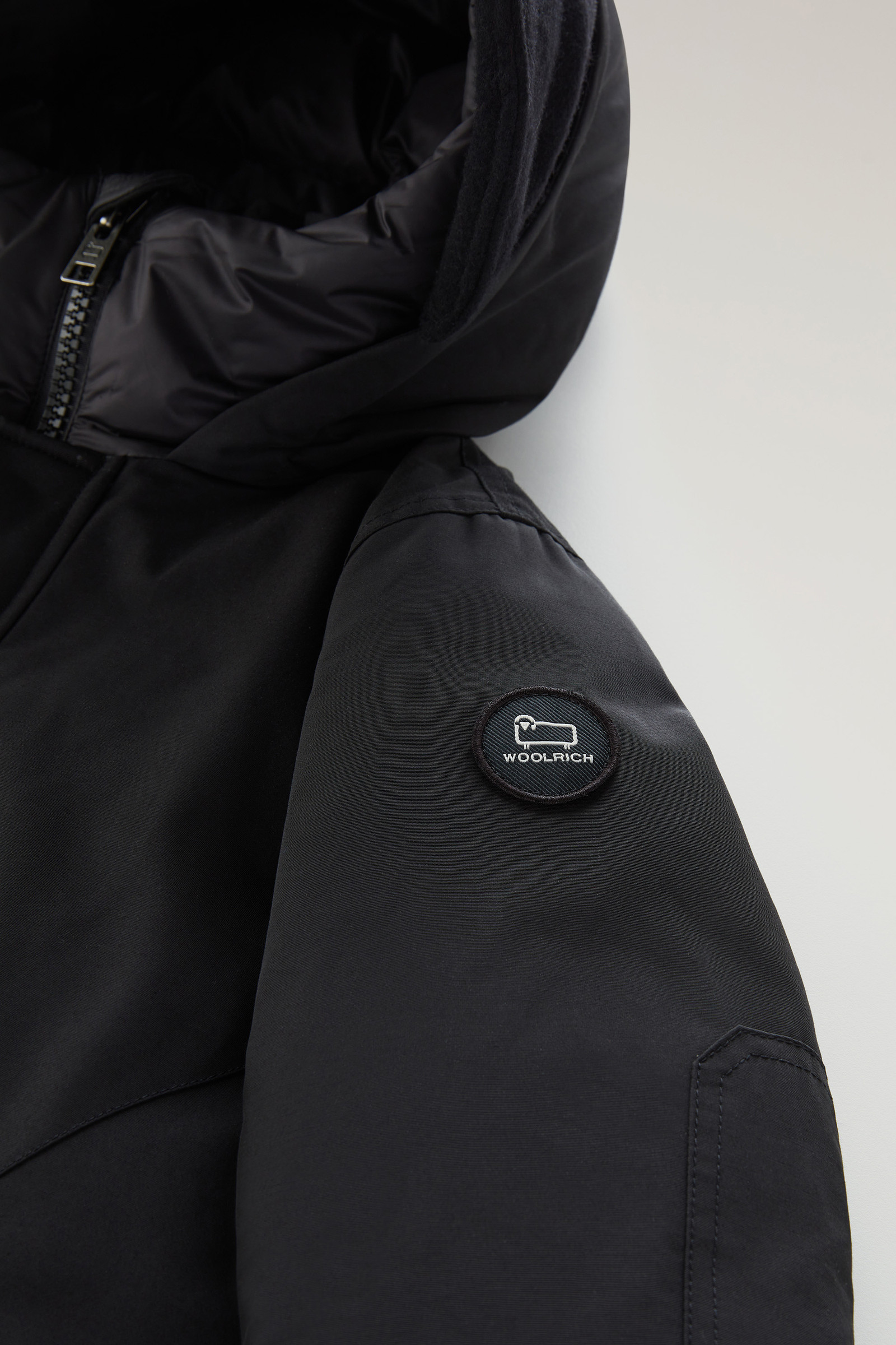 Boys' Polar Parka in Ramar Cloth Black photo 5 | Woolrich