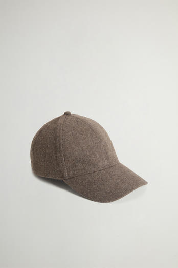 Cap in Recycled Italian Wool-Blend Brown | Woolrich