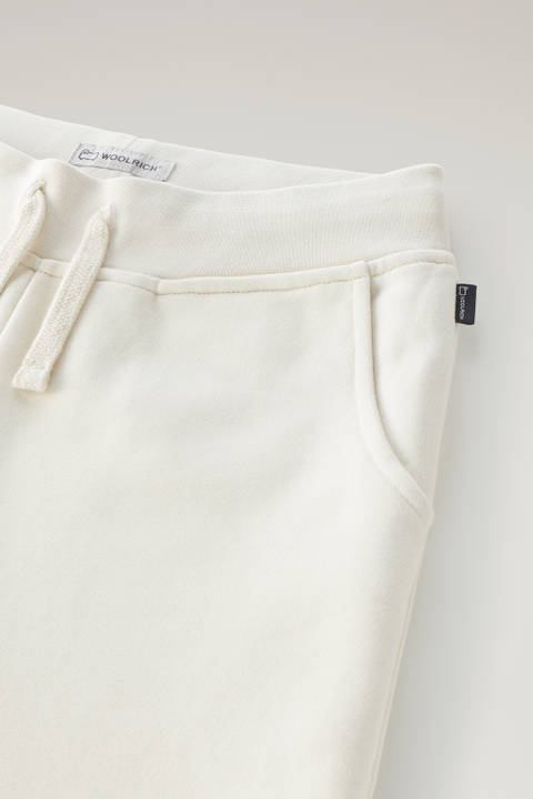 Boys' Fleece Sweatpants White photo 2 | Woolrich