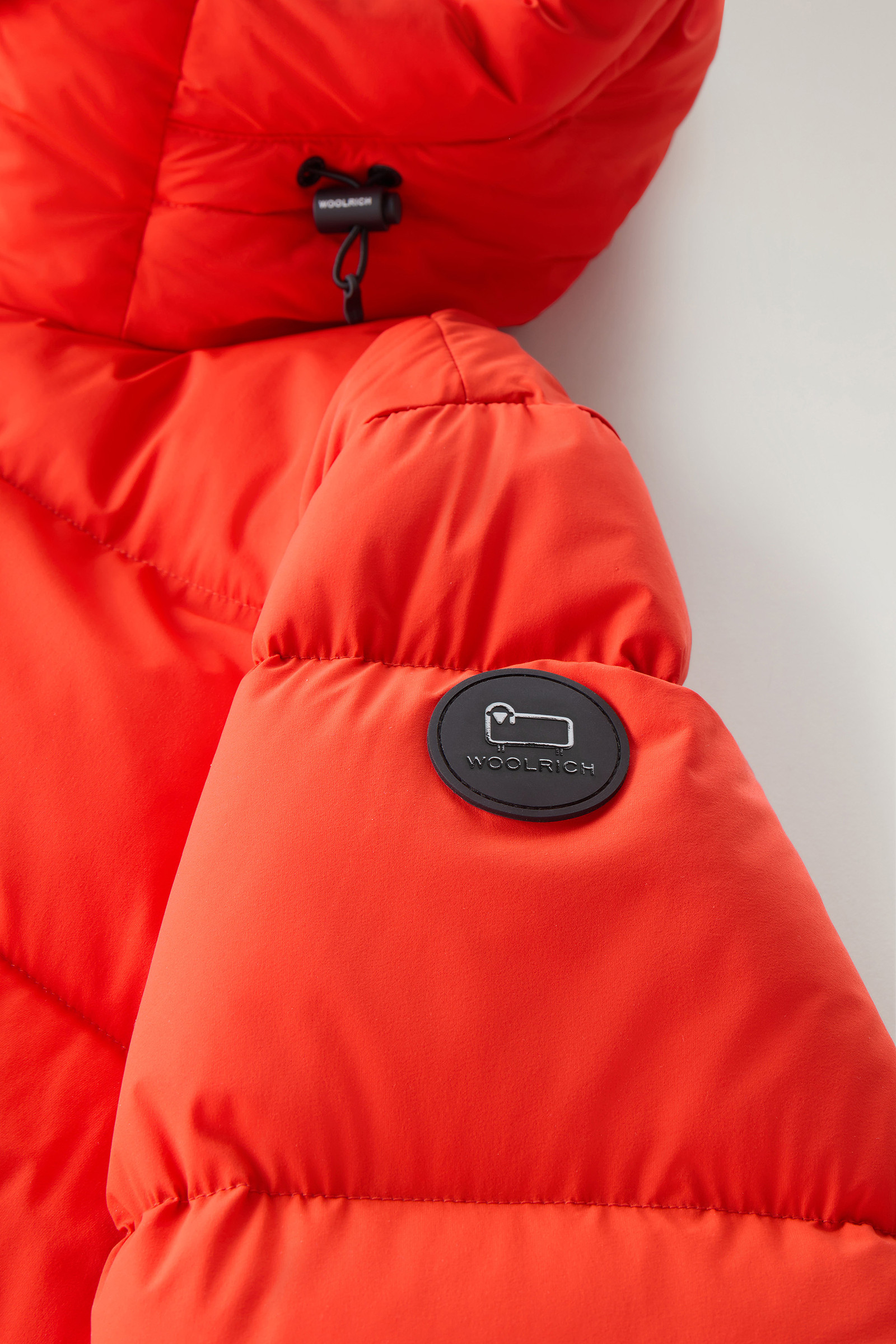 Sierra Supreme Long Parka in Stretch Nylon Orange photo 7 | Woolrich