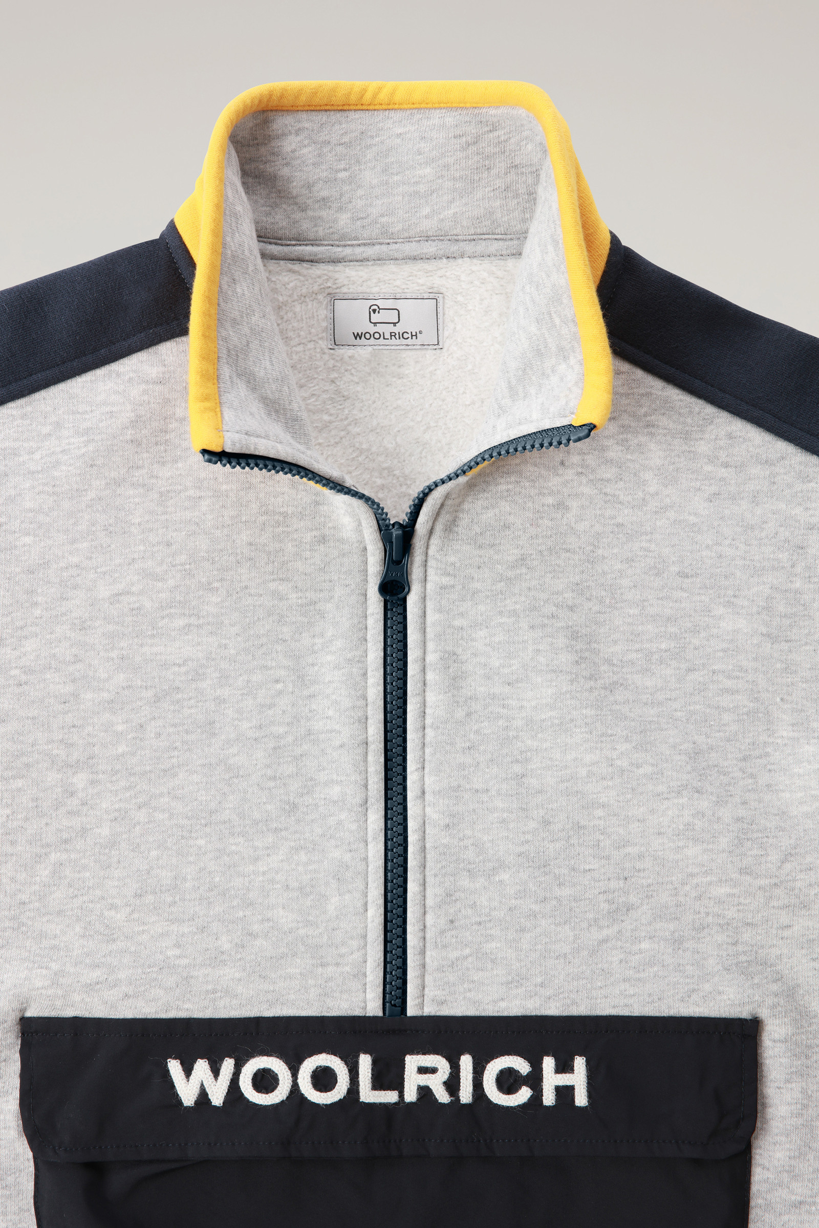 Color-Block Sweatshirt für Jungen aus Baumwolle gelb photo 6 | Woolrich