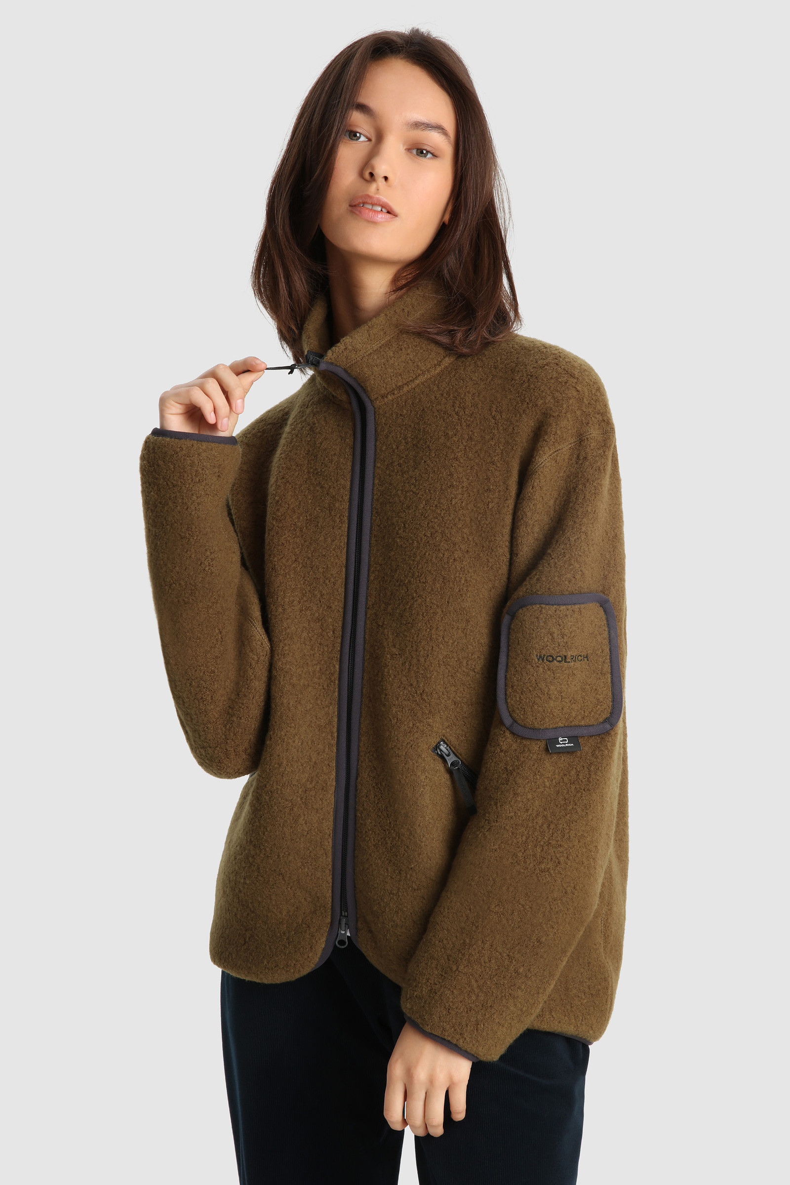 Terra Light Melton full-zip pullover