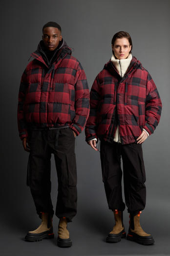 Kurzer Check Parka aus Olmetex-Nylon by Todd Snyder Multifarben photo 1 | Woolrich