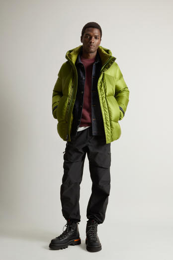 Doudoune à capuche en nylon Pertex Quantum recyclé Vert | Woolrich