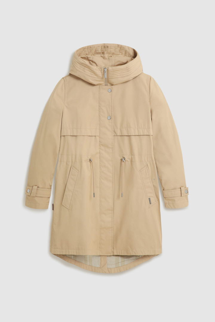 Parka légère Havice avec doublure à carreaux imprimés beige photo 4 | Woolrich