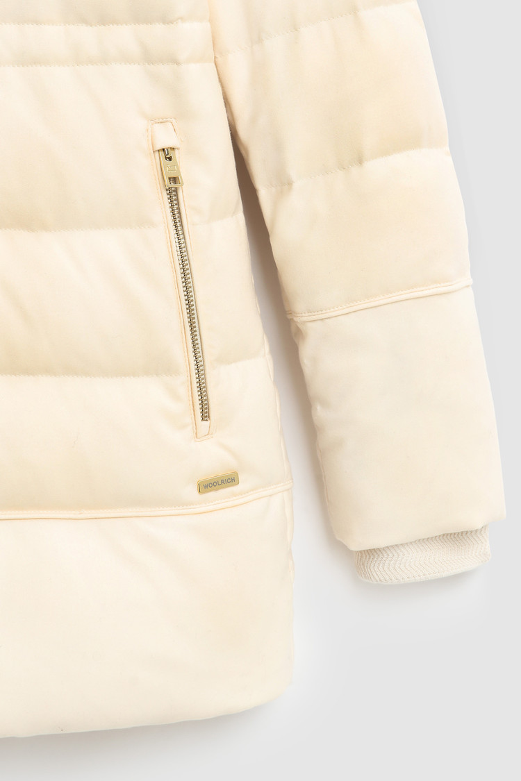 Luxury Parka in Italian virgin wool and silk