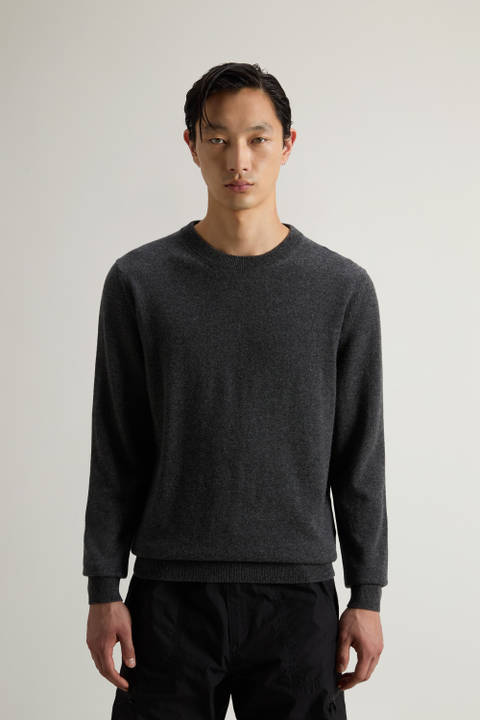 Pure Cashmere Crewneck Sweater Gray | Woolrich