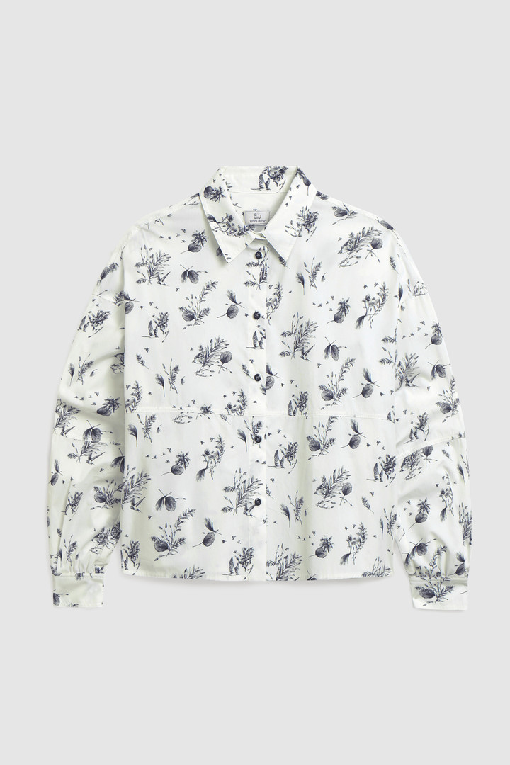 Camisa Wilderness de popelina de algodón blanco photo 4 | Woolrich
