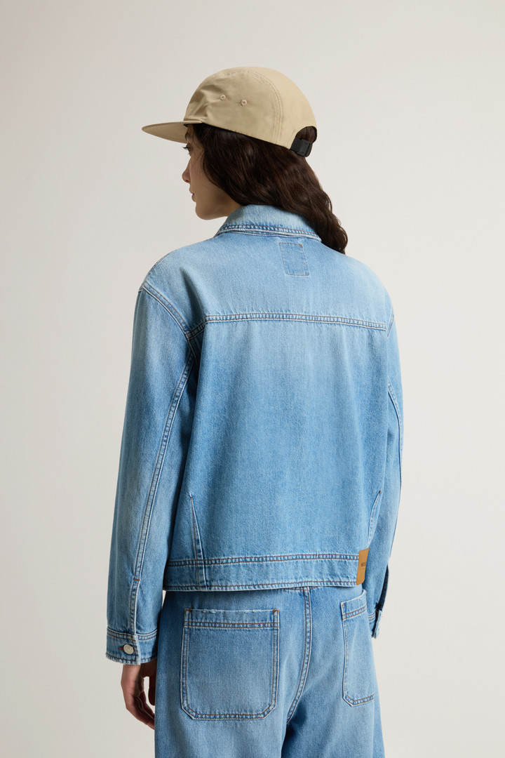 Overshirt in Pure Cotton Denim Blue photo 3 | Woolrich