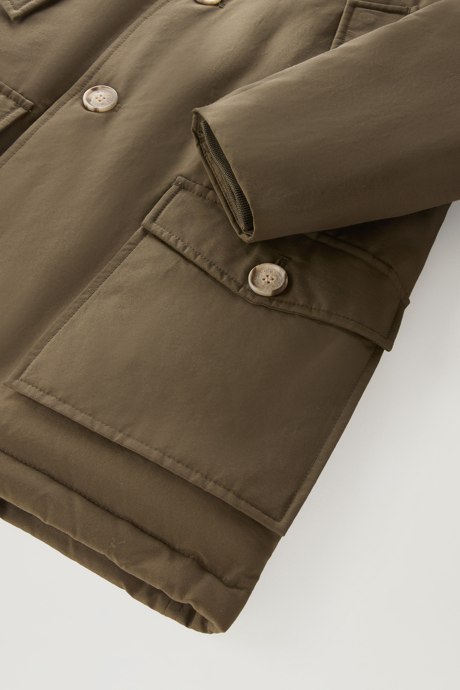 Boys' Arctic Parka in Ramar Cloth Green photo 5 | Woolrich