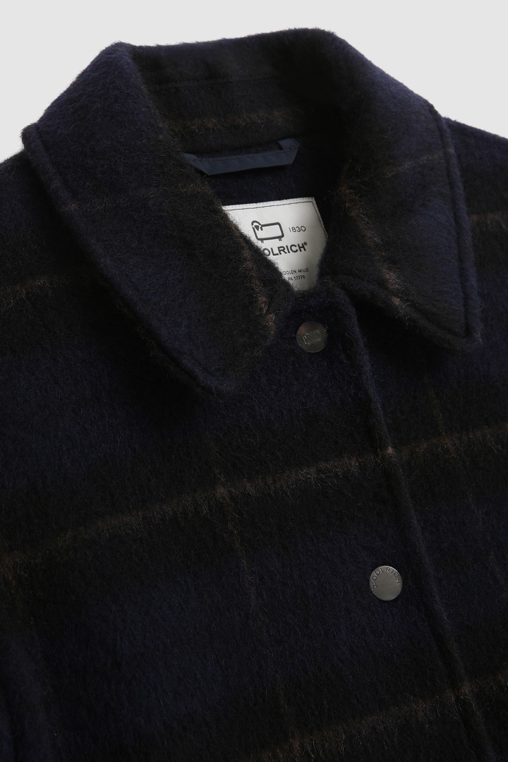 Giacca camicia in misto lana